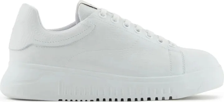 Grained-Leather Sneakers