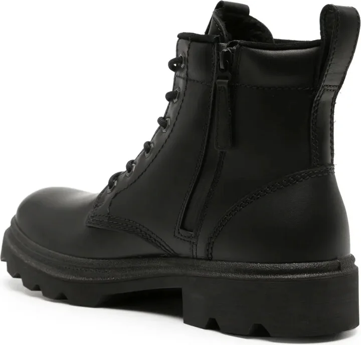 Grainer logo-embossed leather boots - Image 3