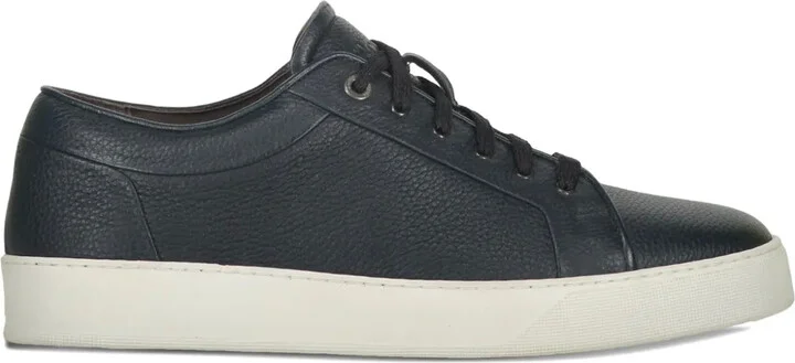 Grainy Leather Low-Top Sneakers