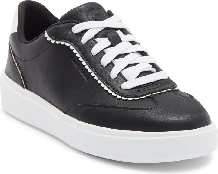 BLACK LEATHER/ WHITE LEATHER