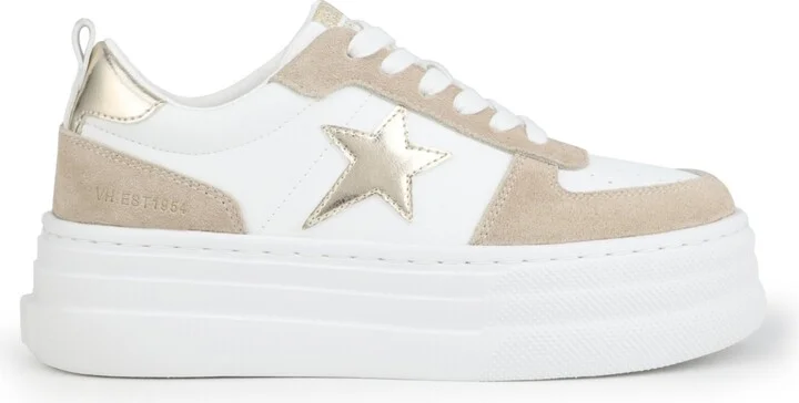 Grande White Black Snake Grey Pop Women's Sneaker by Vintage Havana
