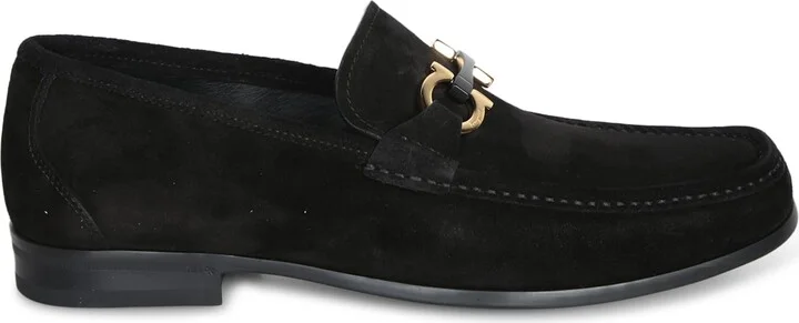 Grandioso Black Suede Loafer