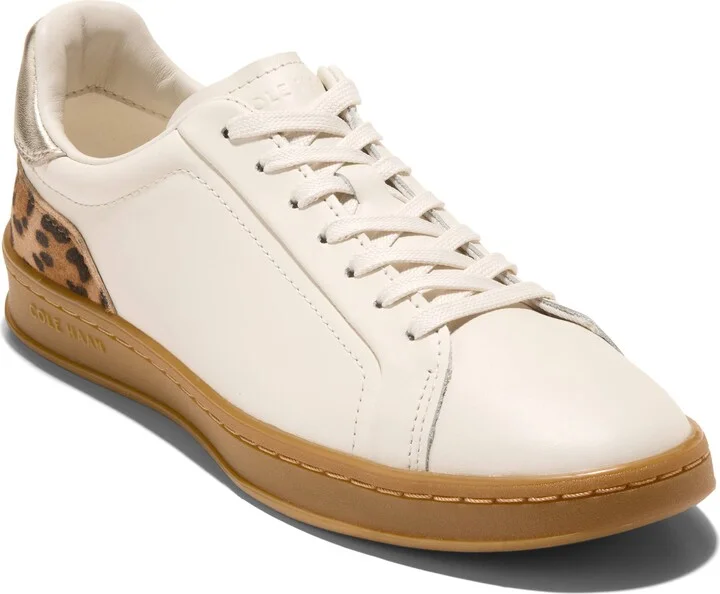 Ivory/ Leopard Suede/ Gold