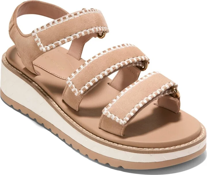 GrandPro Daylin Slingback Platform Wedge Sandal
