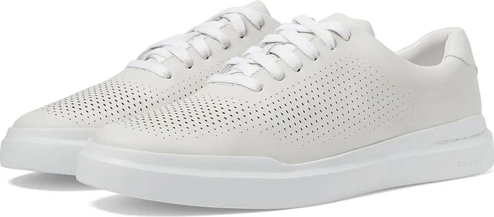 GrandPro Rally Laser Cut C31436 Sneaker Men White Casual Shoes KHD1990 (White,7)