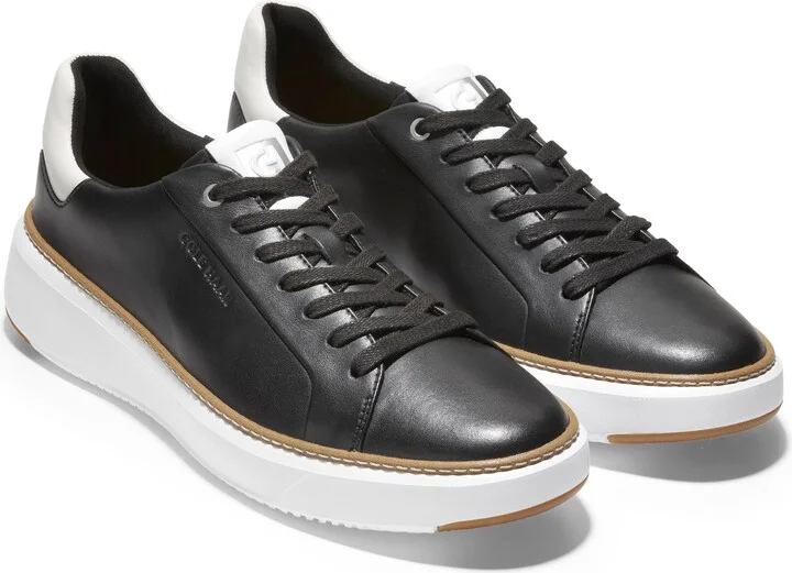 Black Leather / White