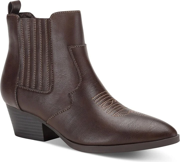 Grangerr Womens Pointed toe Side Zip Ankle Boots
