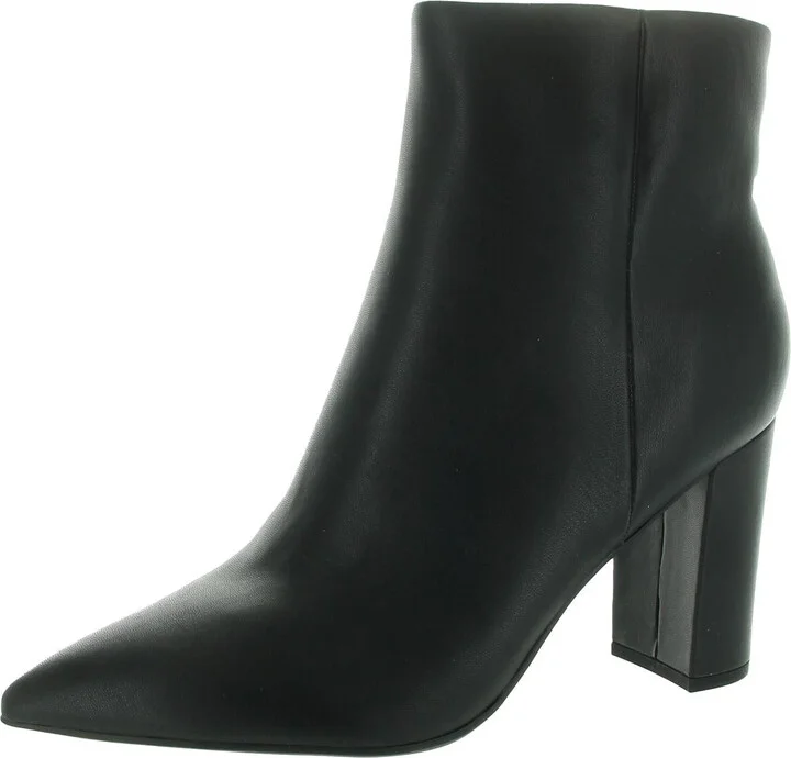 Granita Womens Zipper Faux Leather Ankle Boots