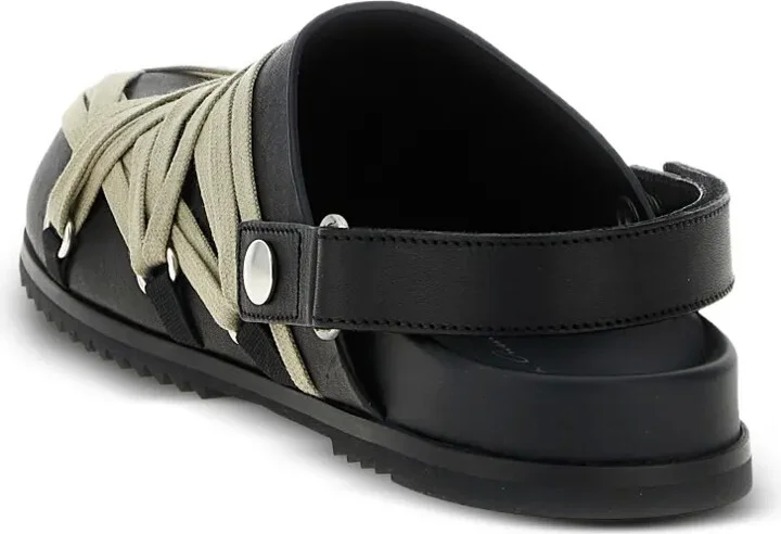 Granola lace-up leather clogs - Image 3