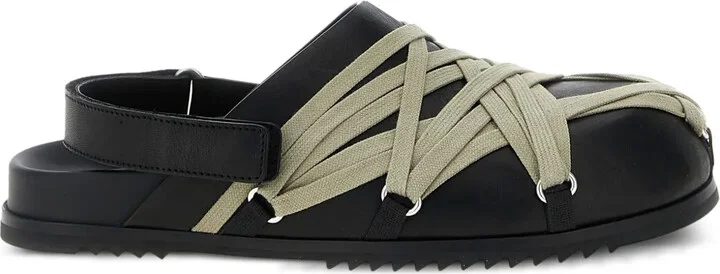 Granola lace-up leather clogs