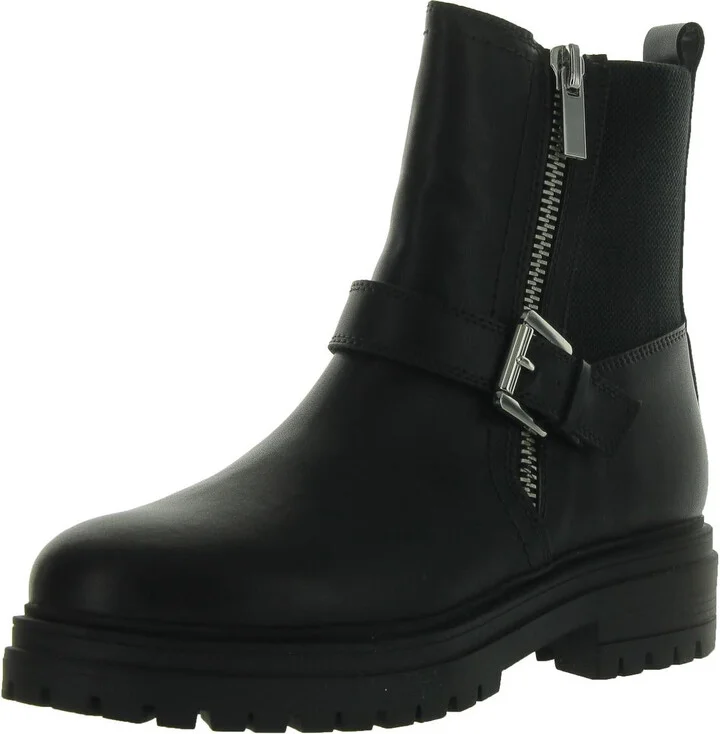 Grant Womens Zip Up Slip On Motorcycle Boots