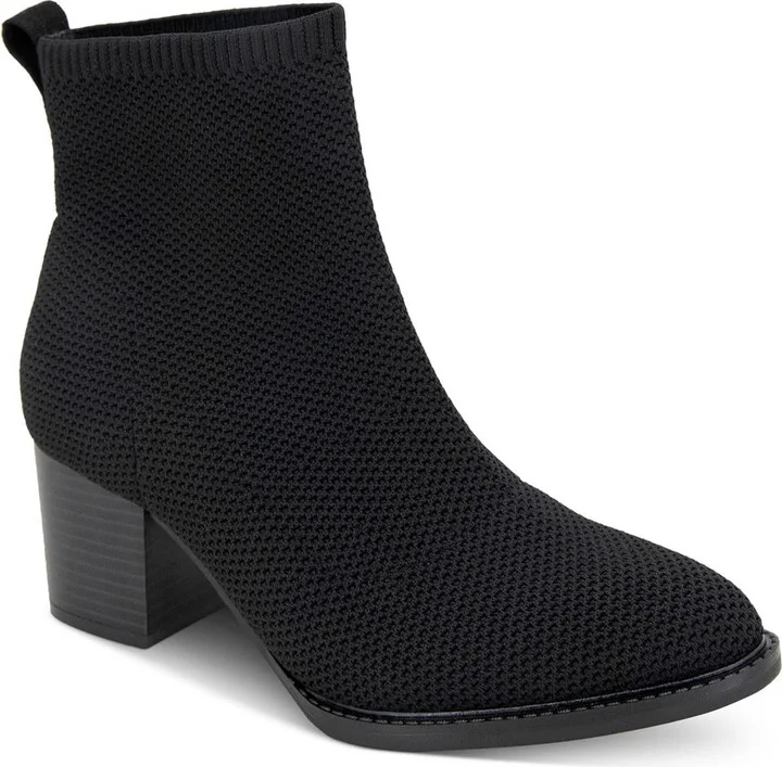 GRANTT Womens Knit Manmade Ankle Boots