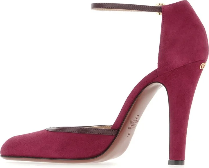 Grape Suede Pumps - Image 3