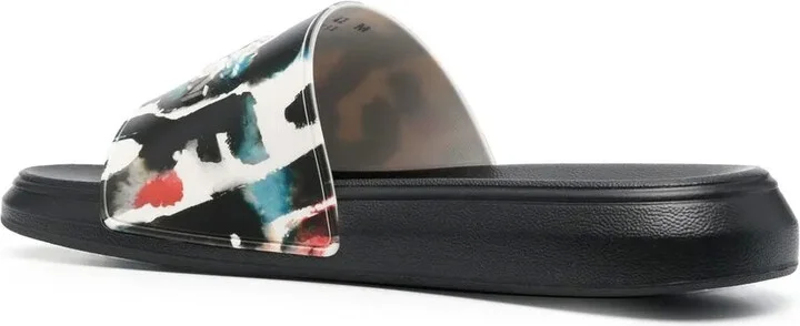 Graphic Logo Print Pool Slides - Image 3