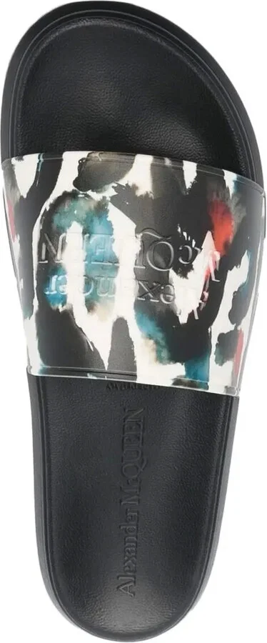 Graphic Logo Print Pool Slides - Image 4