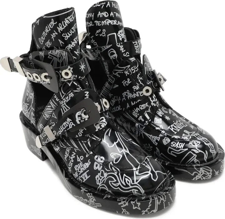 Graphic-Print Ankle Boots - Image 2