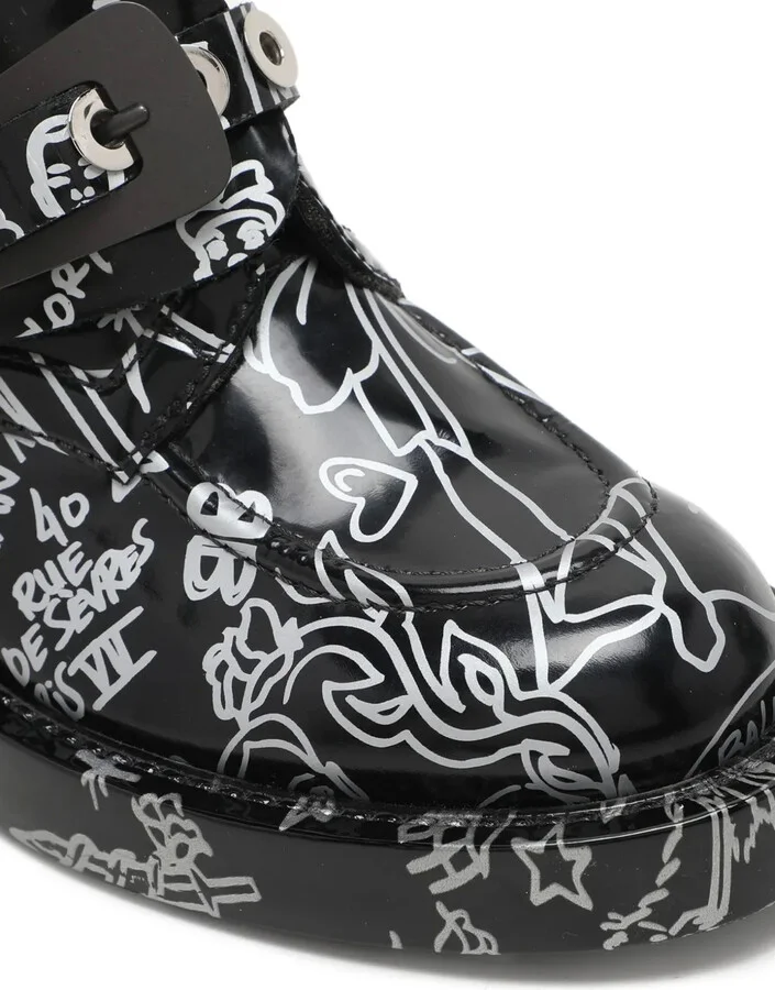 Graphic-Print Ankle Boots - Image 5