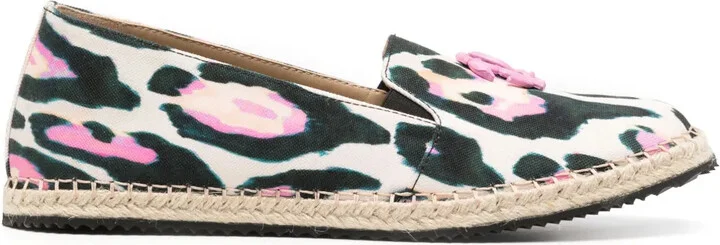 Graphic-Print Cotton Espadrilles
