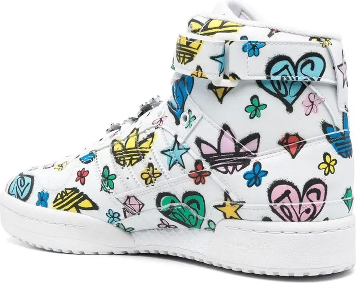 Graphic-Print High-Top Sneakers - Image 3