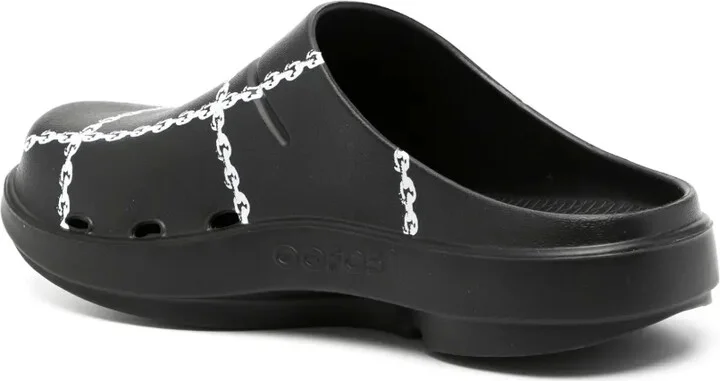 Graphic-Print Platform Clogs - Image 3