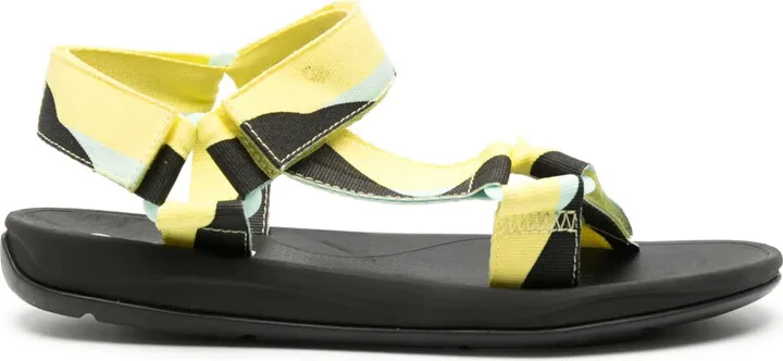 Graphic-Print Touch-Strap-Fastening Sandals