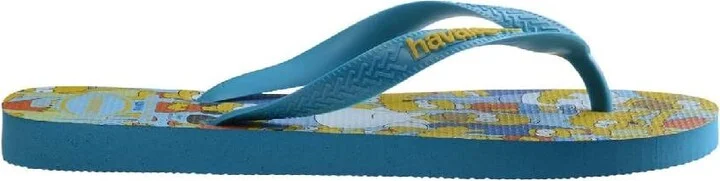 Graphic Simpsons Print Rubber Flip Flop, Brand Size 45/46 ( US Size M 13 )