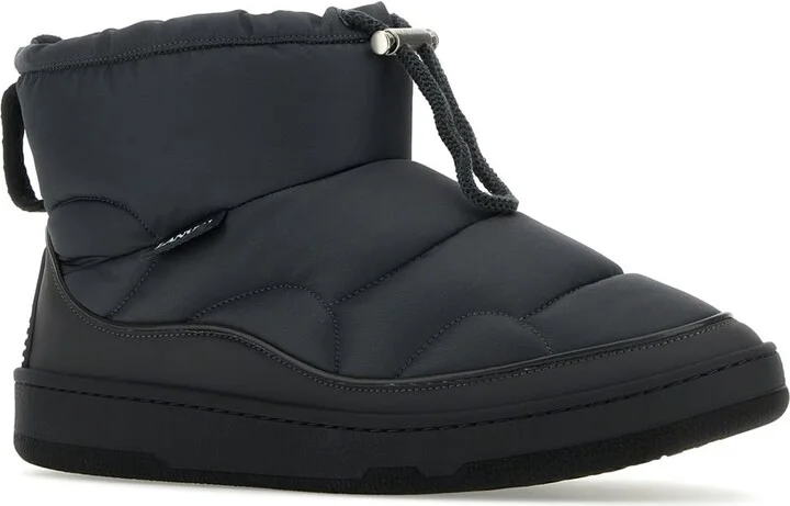 Graphite Fabric Curb Snow Ankle Boots - Image 2