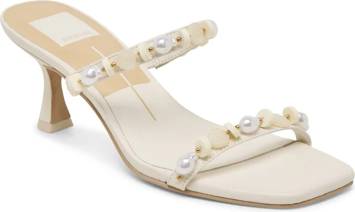 Grason Bead & Faux Pearl Sandal