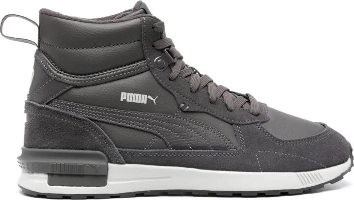 Graviton panelled high-top sneakers