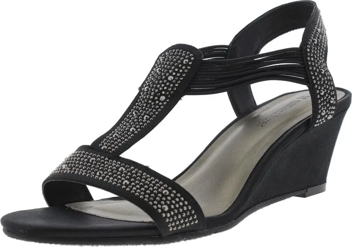 Gravity Womens Open Toe Rhinestone Dress Sandals