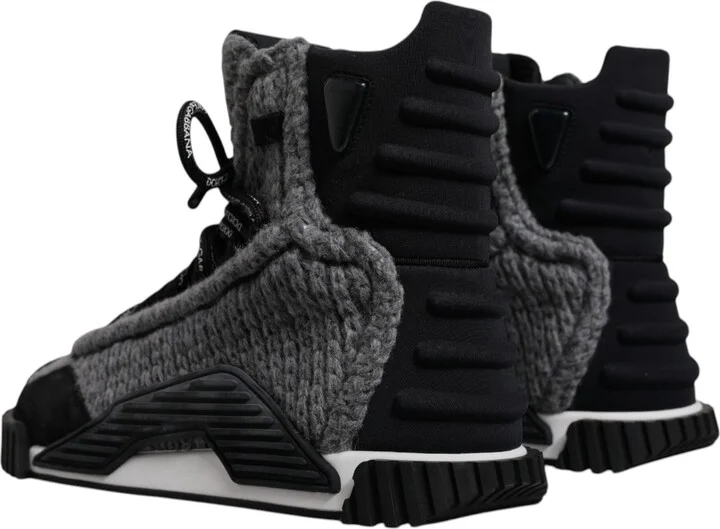 Gray Black NS1 High Top Boots Sneakers Men's Shoes (Pre-Owned) - Image 4