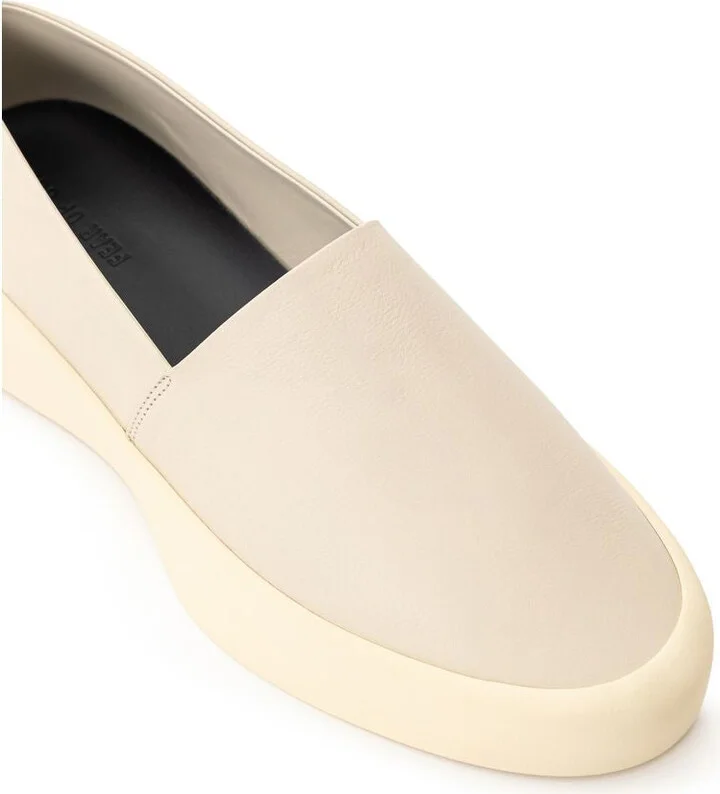 Gray Leather Slip-On Men's Loafer - Image 4