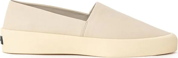 Gray Leather Slip-On Men's Loafer