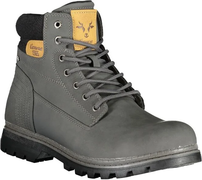 Gray Polyester Men's Boot - Image 2