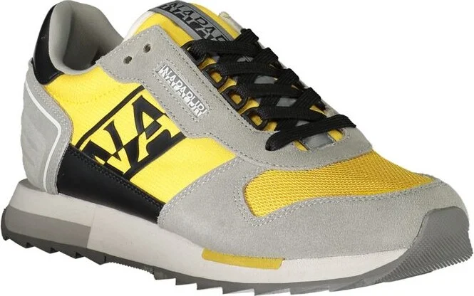 Gray Polyester Men's Sneaker - Image 2