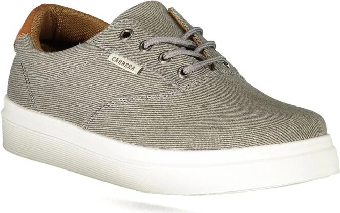 Gray Polyester Men's Sneaker - Image 2
