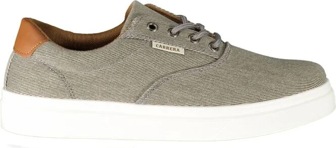 Gray Polyester Men's Sneaker