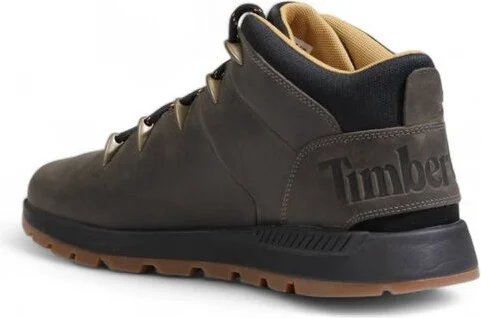 Gray Recycled Leather Men's Sneaker - Image 2