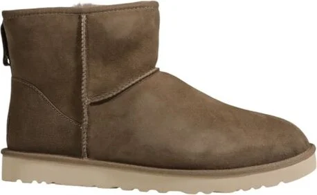 Gray Suede Leather Men's Boot