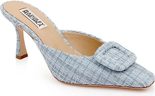 Graylynn Mid Heel Square-Toe Mules