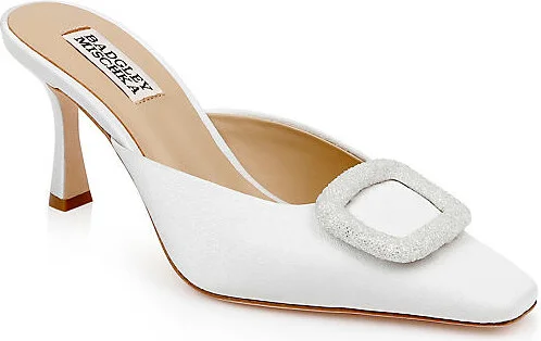 Graylynn Mid Heel Square-Toe Mules