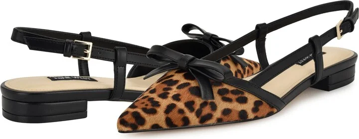 Grean Genuine Calf Hair Pointed Toe Flat - Image 6