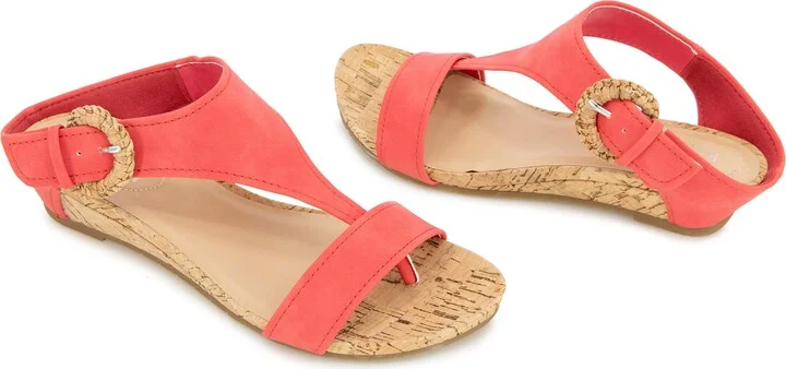 Great Buckle Wedge Sandal - Image 9