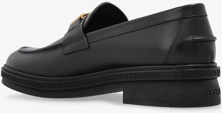 Greca Border Leather Loafers - Image 2
