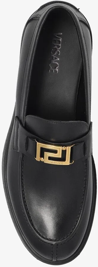 Greca Border Leather Loafers - Image 3