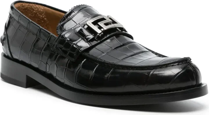 Greca crocodile-effect loafers - Image 2