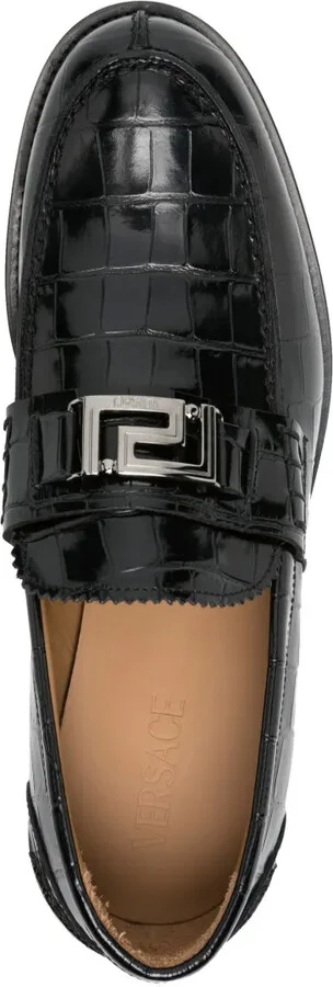 Greca crocodile-effect loafers - Image 4