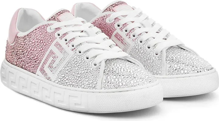 Greca crystal-embellished sneakers - Image 2