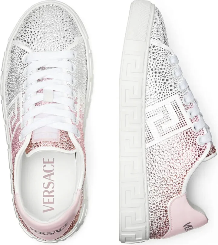 Greca crystal-embellished sneakers - Image 3