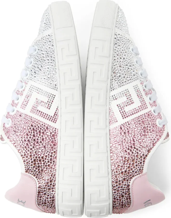 Greca crystal-embellished sneakers - Image 4